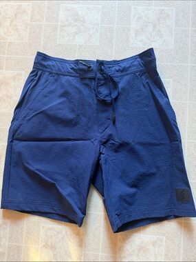 Men's Navy Athletic Shorts with Drawstring adidas